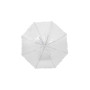 Зонт-трость Сердечки прозрачный купол белый