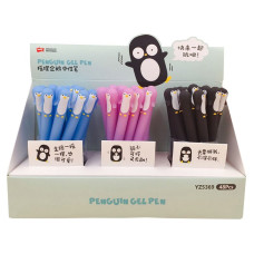 Ручка Пингвиненок гелевая чернила черные блок 48шт