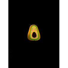 Светильник-ночник Авокадо Kissing силиконовый зеленый 14см