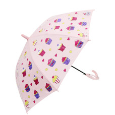 Зонт-трость Капкейки меняющий цвет пудровый