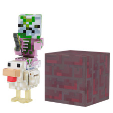 Набор фигурок Minecraft Baby Zombie Pigman Jockey 8см