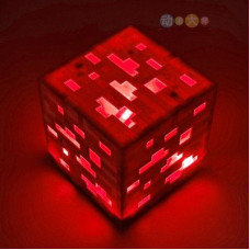 Светильник Minecraft Блок красной руды