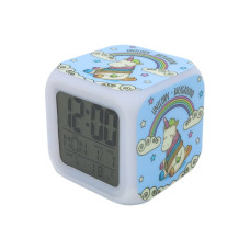 Часы-будильник Единорог с подсветкой №24