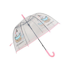 Зонт-трость Единорог Sweet Dreams прозрачный купол розовый