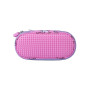 Пенал школьный пиксельный Super class pencil case WY-B012 с единорогами розовый
