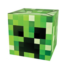 Голова из картона Minecraft Creeper