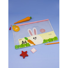 Папка для тетрадей Кролик I Like Carrot формат А4 прозрачная