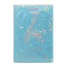 Блокнот с жидкостью и блестками Хвост русалочки формат А5 голубой