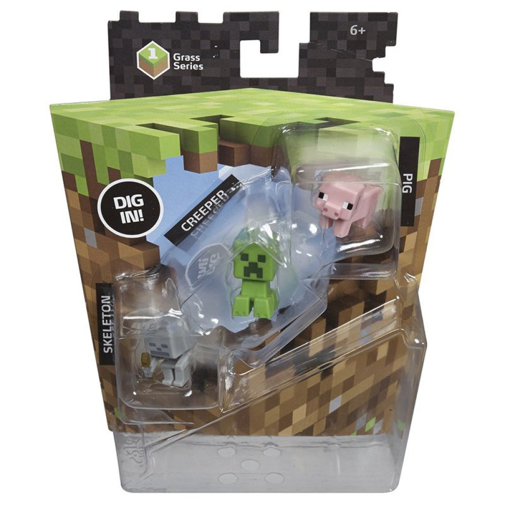 Набор фигурок Minecraft mini-figures Creeper set 1серия пластик