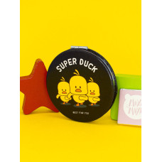 Зеркало Косметическое Уточка Super Duck складное круглое черное