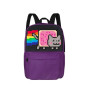 Классический школьный пиксельный рюкзак Classic school pixel backpack WY-A013 Фиолетовый