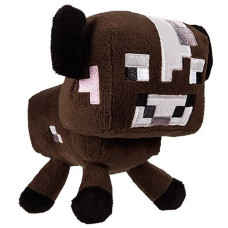 Плюшевая игрушка Minecraft Baby cow (коричневый) 18см