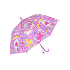 Зонт-трость Единороги фиолетовый
