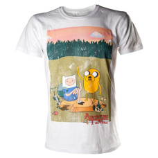 Футболка Adventure Time Finn & Jake white L