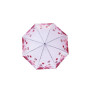 Зонт-трость Цветы с 3D эффектом черный