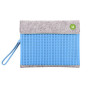 Клатч SOHO Envelope clutch WY-B010 Серый-Голубой