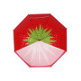 Зонт-трость Клубника с 3D эффектом красный