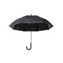 Зонт-трость Созвездия с 3D эффектом черный