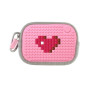 Маленькая пиксельная сумочка Pixel Cotton Pouch WY-B006 Светло-розовый