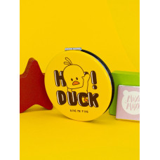 Зеркало Косметическое Уточка Hey Duck складное круглое желтое