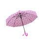 Зонт-трость Совы розовый