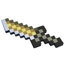 Кинжал Золотой пиксельный Майнкрафт (Minecraft) 8Бит 25см