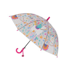 Зонт-трость Альпака с 3D эффектом розовый