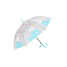 Зонт-трость Кит голубой