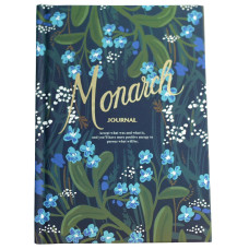 Планер с Цветочками Monarch формат А5 синий