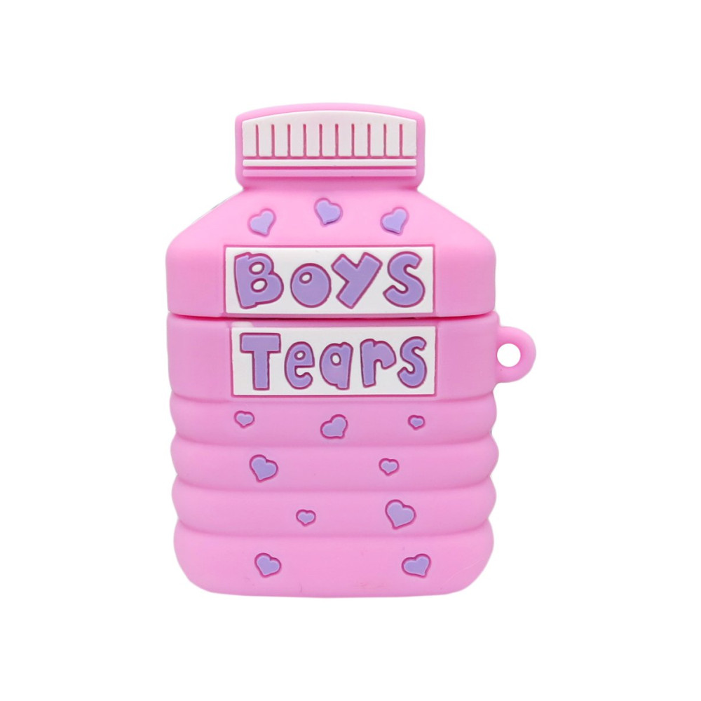 Чехол для наушников AirPods Бутылочка Boys Tears розовый