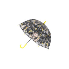 Зонт-трость Обезьянка прозрачный купол желтый