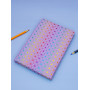 Блокнот Geometry перламутровый фиолетовый