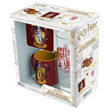 Подарочный набор Harry Potter Gryffindor кружка мини, подставка для кружки, стакан