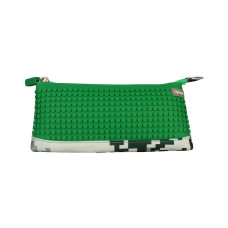 Пиксельный пенал в ярких красках WY-B002-a Зеленый хаки