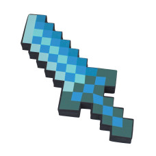 Кинжал Aqua пиксельный Майнкрафт (Minecraft) 8Бит 25см