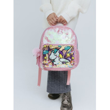 Рюкзак с блестками Unicorn розовый