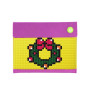 Клатч SOHO Envelope clutch WY-B010 Фиолетовый-Желтый
