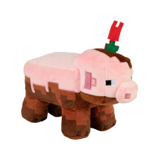 Мягкая игрушка Minecraft Earth Adventure Muddy Pig Свинья 25см