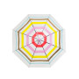 Зонт-трость Облачка прозрачный купол розовый