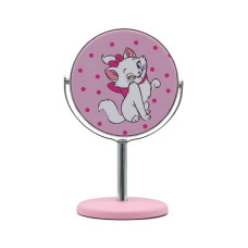 Зеркало косметическое на подставке Кошечка игривая розовое
