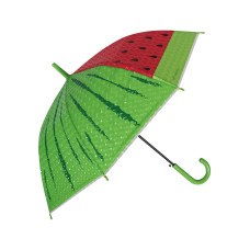 Зонт-трость Арбуз с 3D эффектом зеленый