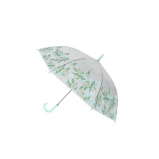 Зонт-трость Цветочки с 3D эффектом голубой