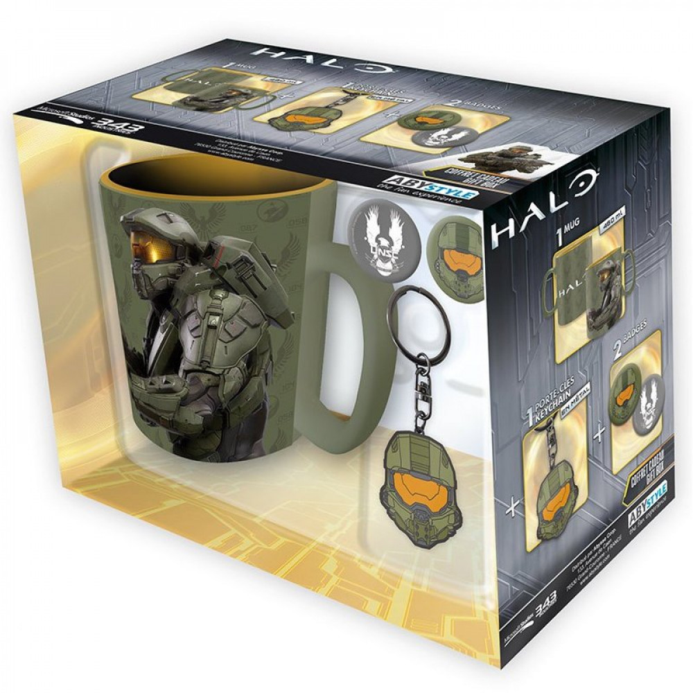 Подарочный набор Halo Кружка, брелок, значки