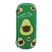 Пенал школьный 3D маленький Авокадо Avocado Dog зеленый