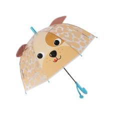 Зонт-трость Собачка с ушками голубой