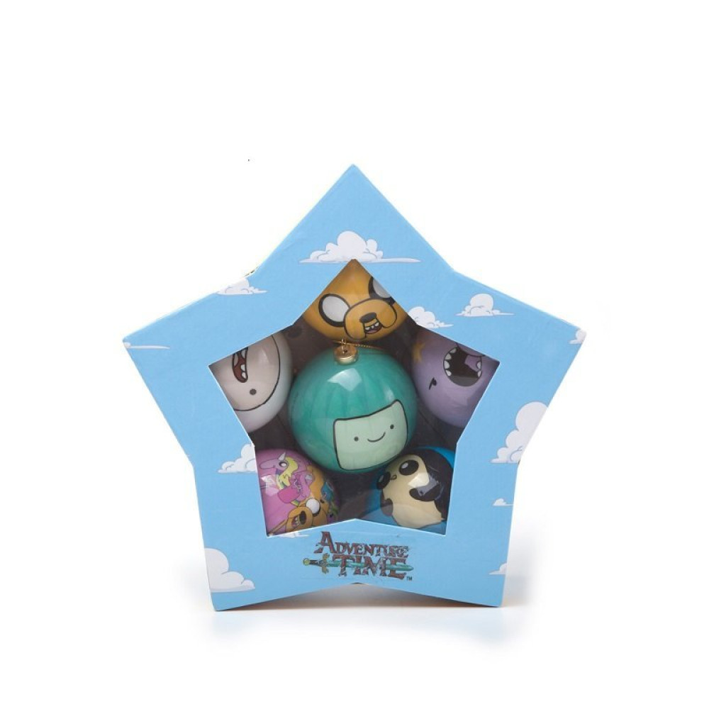 Елочные игрушки Adventure Time набор 6 шаров