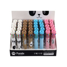 Ручка Панда гелевая чернила 10 цветов блок 40шт