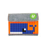 Пиксельный кошелек Pixel felt small wallet WY-B007 Светло-оранжевый