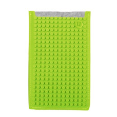 Большой пиксельный чехол для смартфона (универсальный) Pixel felt phone pocket WY-B008 Серый-Зеленый