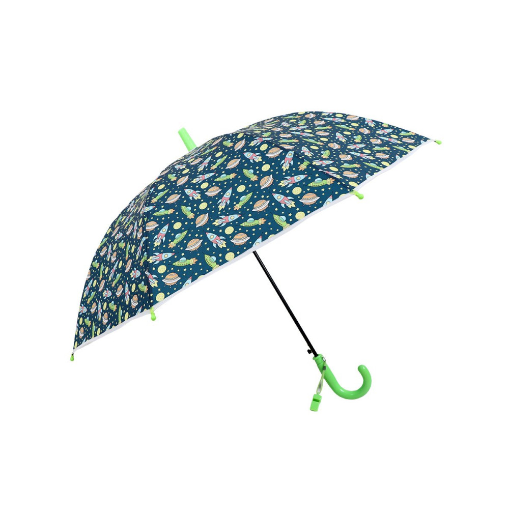 Зонт-трость Космические корабли зеленый